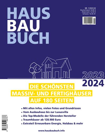 Titelseite des HausBauBuch 2023/2024 von Solutions by Handelsblatt Media Group GmbH