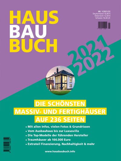 HausBauBuch 2021: Die schönsten Massiv- und Fertighäuser auf 236 Seiten (Titel/Cover)
